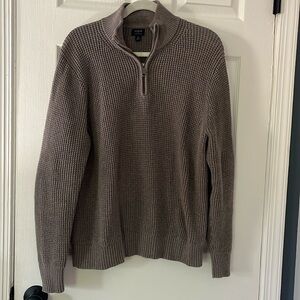Men’s JCrew brown quarter zip